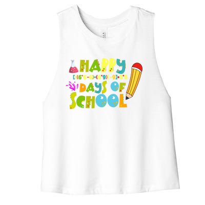 Math Formula 100 Days Of School Gift Teacher Student Gift Women's Racerback Cropped Tank