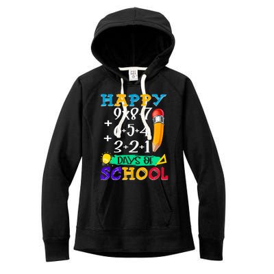 Math Formula 100 Days Of School Teacher Students Cute Gift Women's Fleece Hoodie