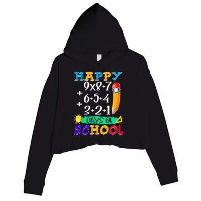 Math Formula 100 Days Of School Teacher Students Cute Gift Crop Fleece Hoodie