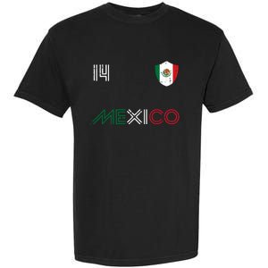 Mexico Flag 14 Mexican Soccer Fan Women Garment-Dyed Heavyweight T-Shirt