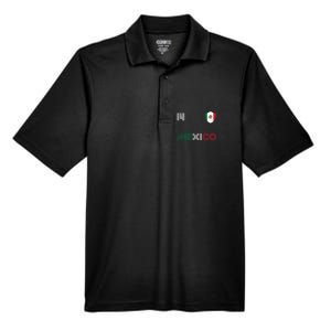 Mexico Flag 14 Mexican Soccer Fan Women Men's Origin Performance Pique Polo