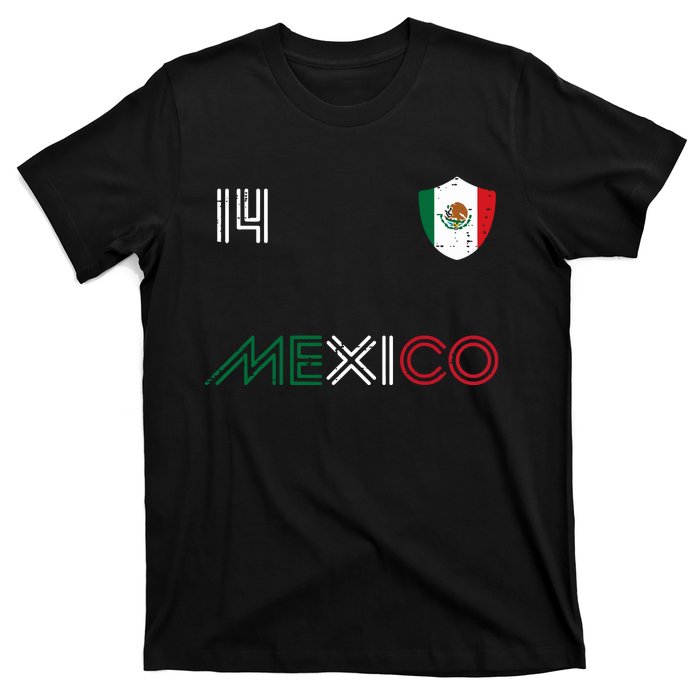 Mexico Flag 14 Mexican Soccer Fan Women T-Shirt