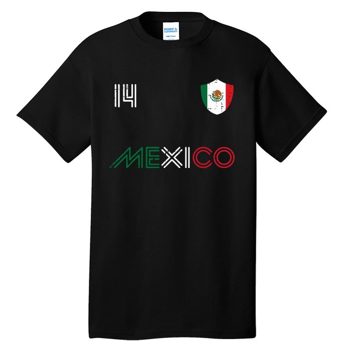 Mexico Flag 14 Mexican Soccer Fan Women Tall T-Shirt