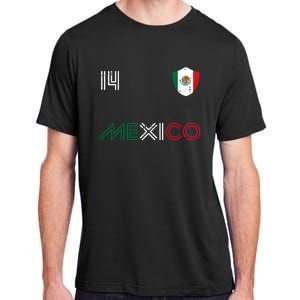 Mexico Flag 14 Mexican Soccer Fan Women Adult ChromaSoft Performance T-Shirt