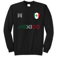 Mexico Flag 14 Mexican Soccer Fan Women Tall Sweatshirt