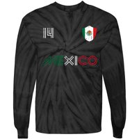 Mexico Flag 14 Mexican Soccer Fan Women Tie-Dye Long Sleeve Shirt