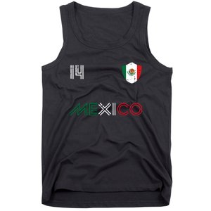 Mexico Flag 14 Mexican Soccer Fan Women Tank Top