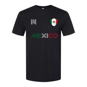 Mexico Flag 14 Mexican Soccer Fan Women Softstyle CVC T-Shirt