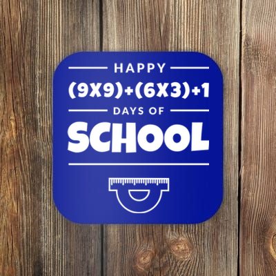 Math Formula 100 Days Of School Teacher Great Gift Coaster