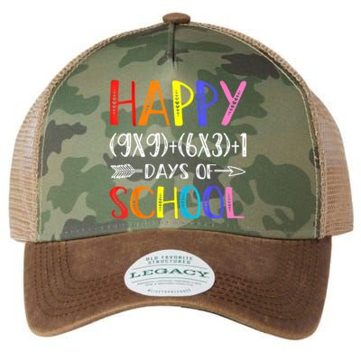 Math Formula 100 Days Of School Funny Math Teacher 100th Day Gift Legacy Tie Dye Trucker Hat