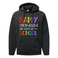 Math Formula 100 Days Of School Funny Math Teacher 100th Day Gift Performance Fleece Hoodie