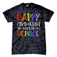 Math Formula 100 Days Of School Funny Math Teacher 100th Day Gift Tie-Dye T-Shirt