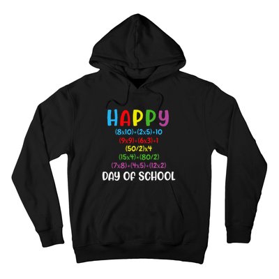 Math Formula 100 Days Of School Funny Math Teacher 100th Day Hoodie