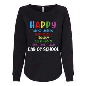 Math Formula 100 Days Of School Funny Math Teacher 100th Day Womens California Wash Sweatshirt