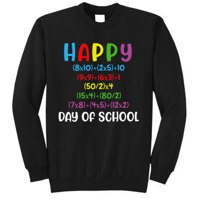 Math Formula 100 Days Of School Funny Math Teacher 100th Day Tall Sweatshirt