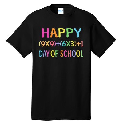 Math Formula 100 Days Of School Teacher Tall T-Shirt