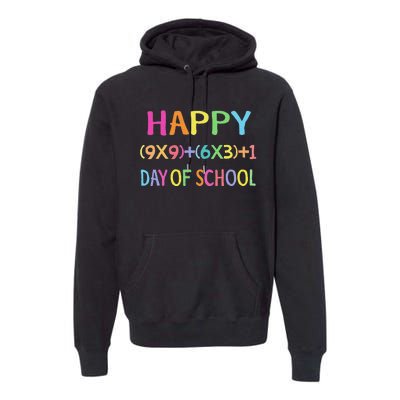 Math Formula 100 Days Of School Teacher Premium Hoodie