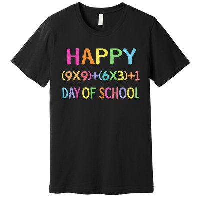 Math Formula 100 Days Of School Teacher Premium T-Shirt