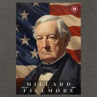 Millard Fillmore 13th President Of The United States Portrait Cotton Canvas Backpack