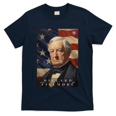 Millard Fillmore 13th President Of The United States Portrait T-Shirt