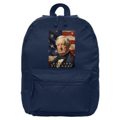 Millard Fillmore 13th President Of The United States Portrait 16 in Basic Backpack