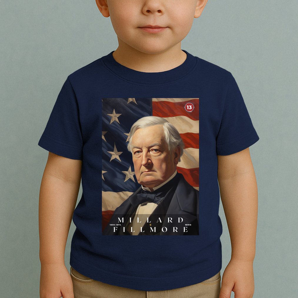 Millard Fillmore 13th President Of The United States Portrait Toddler T-Shirt