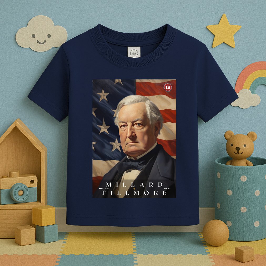 Millard Fillmore 13th President Of The United States Portrait Toddler T-Shirt