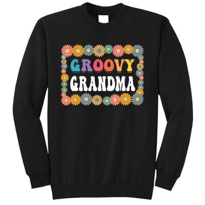 Matching Family 1st Birthday Retro Boho Party Groovy Grandma Sweatshirt