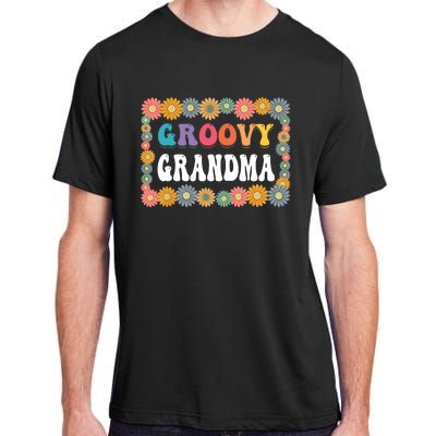 Matching Family 1st Birthday Retro Boho Party Groovy Grandma Adult ChromaSoft Performance T-Shirt