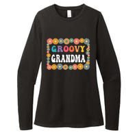 Matching Family 1st Birthday Retro Boho Party Groovy Grandma Womens CVC Long Sleeve Shirt