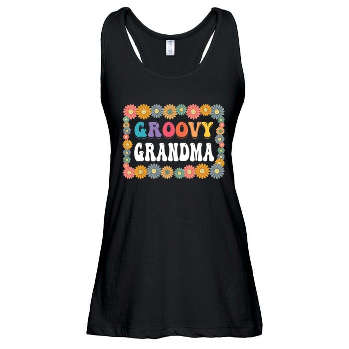 Matching Family 1st Birthday Retro Boho Party Groovy Grandma Ladies Essential Flowy Tank