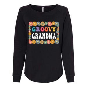 Matching Family 1st Birthday Retro Boho Party Groovy Grandma Womens California Wash Sweatshirt