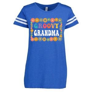 Matching Family 1st Birthday Retro Boho Party Groovy Grandma Enza Ladies Jersey Football T-Shirt