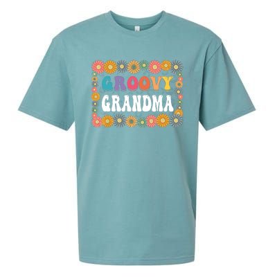 Matching Family 1st Birthday Retro Boho Party Groovy Grandma Sueded Cloud Jersey T-Shirt