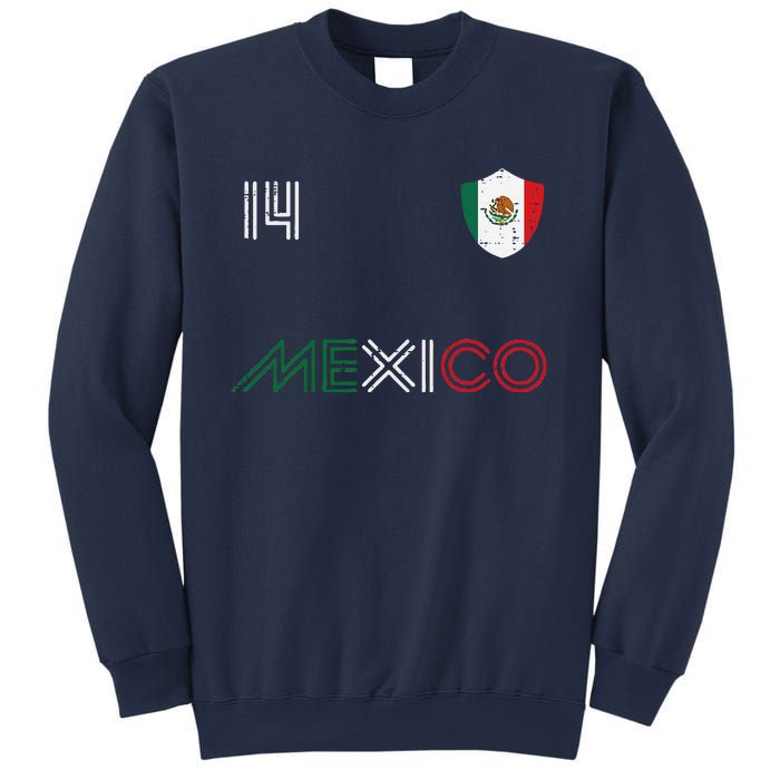 Mexico Flag 14 Mexican Soccer Fan Sweatshirt