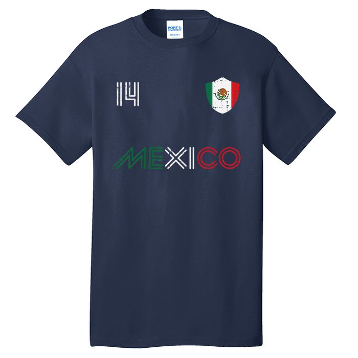 Mexico Flag 14 Mexican Soccer Fan Tall T-Shirt