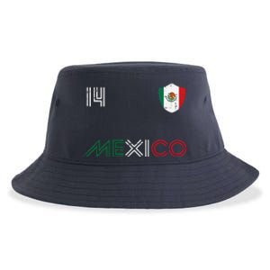 Mexico Flag 14 Mexican Soccer Fan Sustainable Bucket Hat