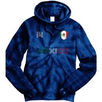 Mexico Flag 14 Mexican Soccer Fan Tie Dye Hoodie