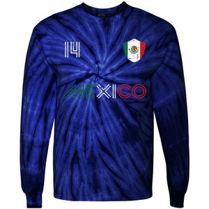 Mexico Flag 14 Mexican Soccer Fan Tie-Dye Long Sleeve Shirt