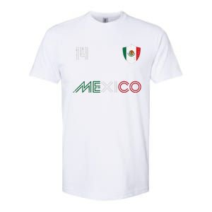 Mexico Flag 14 Mexican Soccer Fan Softstyle CVC T-Shirt