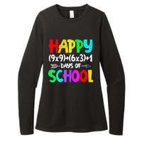 Math Formula 100 Days Of School Shirt Math Teacher 100th Day Womens CVC Long Sleeve Shirt