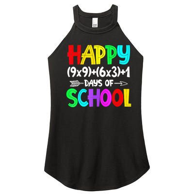 Math Formula 100 Days Of School Shirt Math Teacher 100th Day Women’s Perfect Tri Rocker Tank