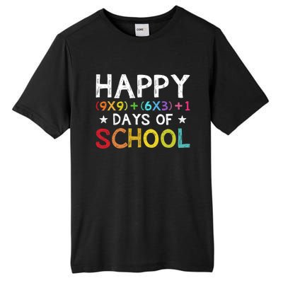 Math Formula 100 Days Of School Teacher Cool Gift Tall Fusion ChromaSoft Performance T-Shirt