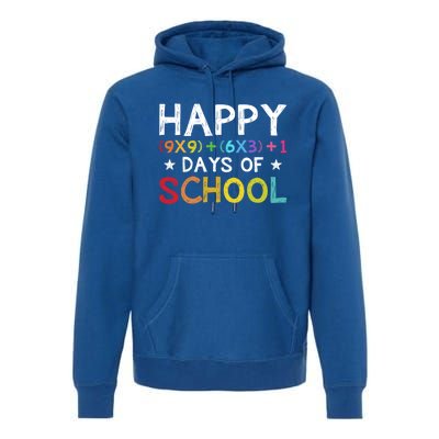 Math Formula 100 Days Of School Teacher Cool Gift Premium Hoodie