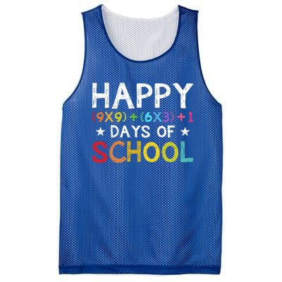 Math Formula 100 Days Of School Teacher Cool Gift Mesh Reversible Basketball Jersey Tank