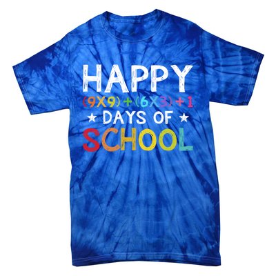 Math Formula 100 Days Of School Teacher Cool Gift Tie-Dye T-Shirt