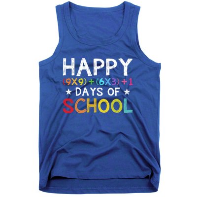 Math Formula 100 Days Of School Teacher Cool Gift Tank Top