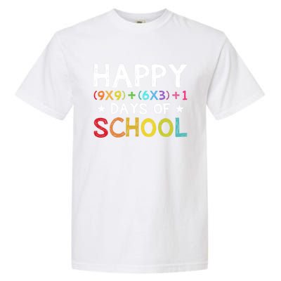 Math Formula 100 Days Of School Teacher Cool Gift Garment-Dyed Heavyweight T-Shirt