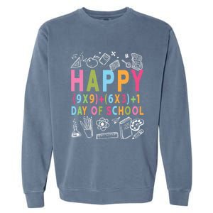 Math Formula 100 Days Of School Cute Gift Funny Teachers Funny Gift Garment-Dyed Sweatshirt