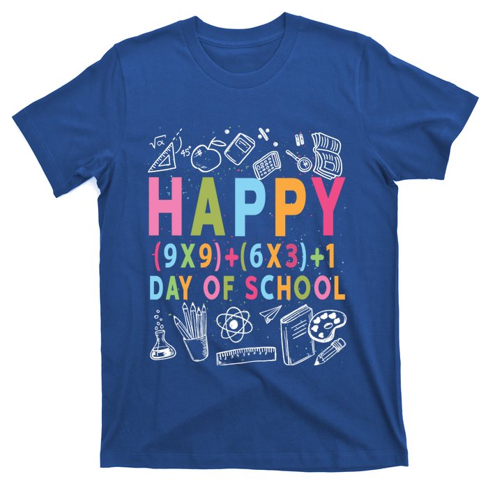 Math Formula 100 Days Of School Cute Gift Funny Teachers Funny Gift T-Shirt